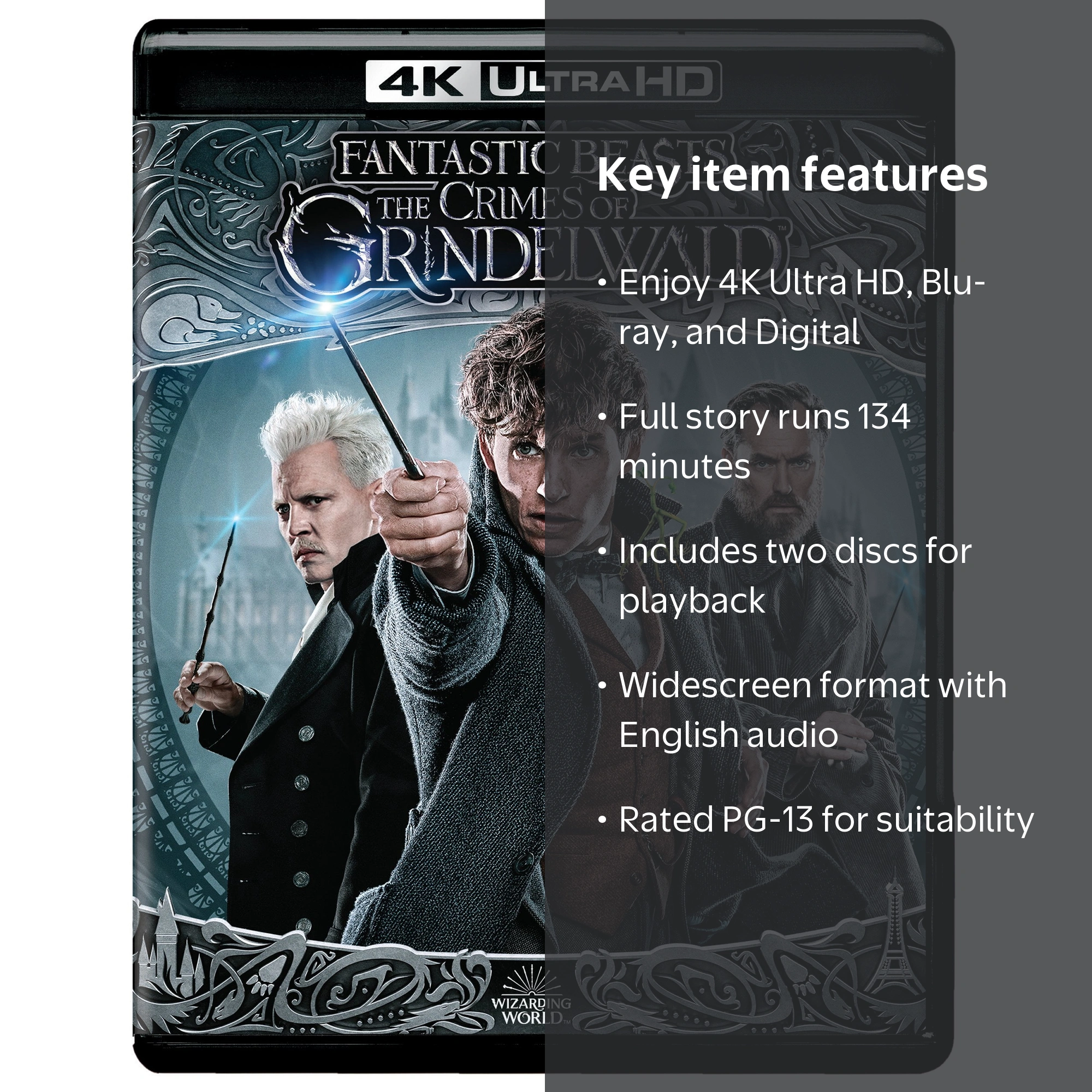 Warner Bros, Fantastic Beasts: The Crimes of Grindelwald 4K Ultra