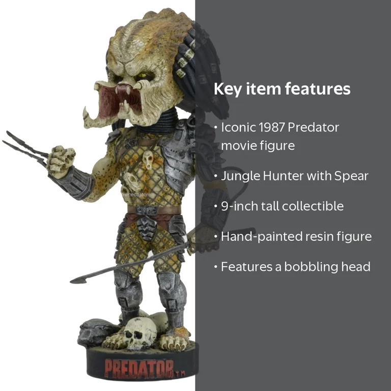 NECA, Predator, Head Knocker, Jungle Hunter With Spear - Walmart.com