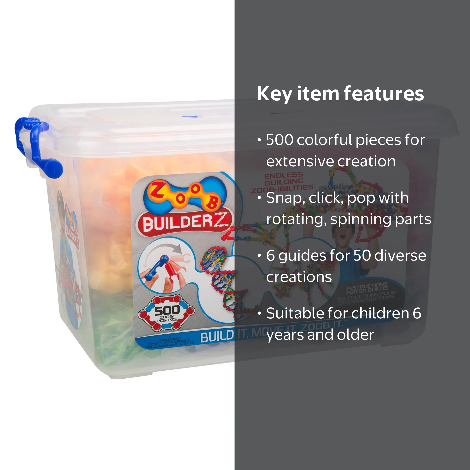 ZOOB BuilderZ 500 Piece Kit - Walmart.com