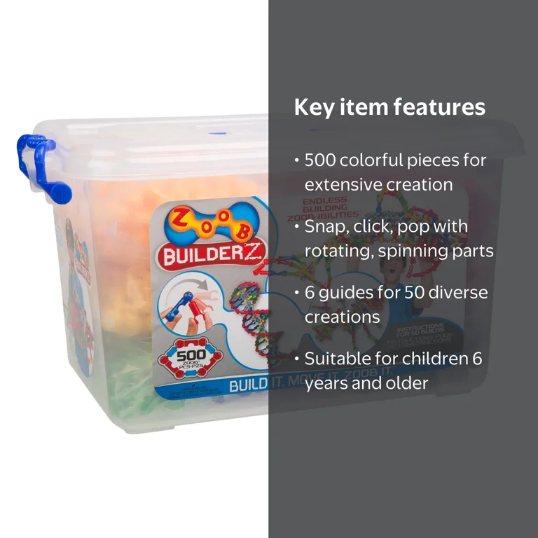 ZOOB BuilderZ 500 Piece Kit - Walmart.com