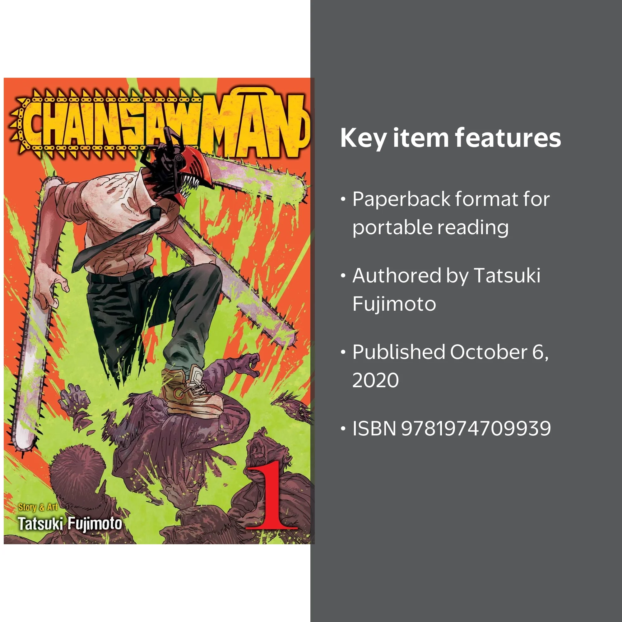 Tatsuki Fujimoto, Paperback, ISBN 9781974709939, Chainsaw Man Vol