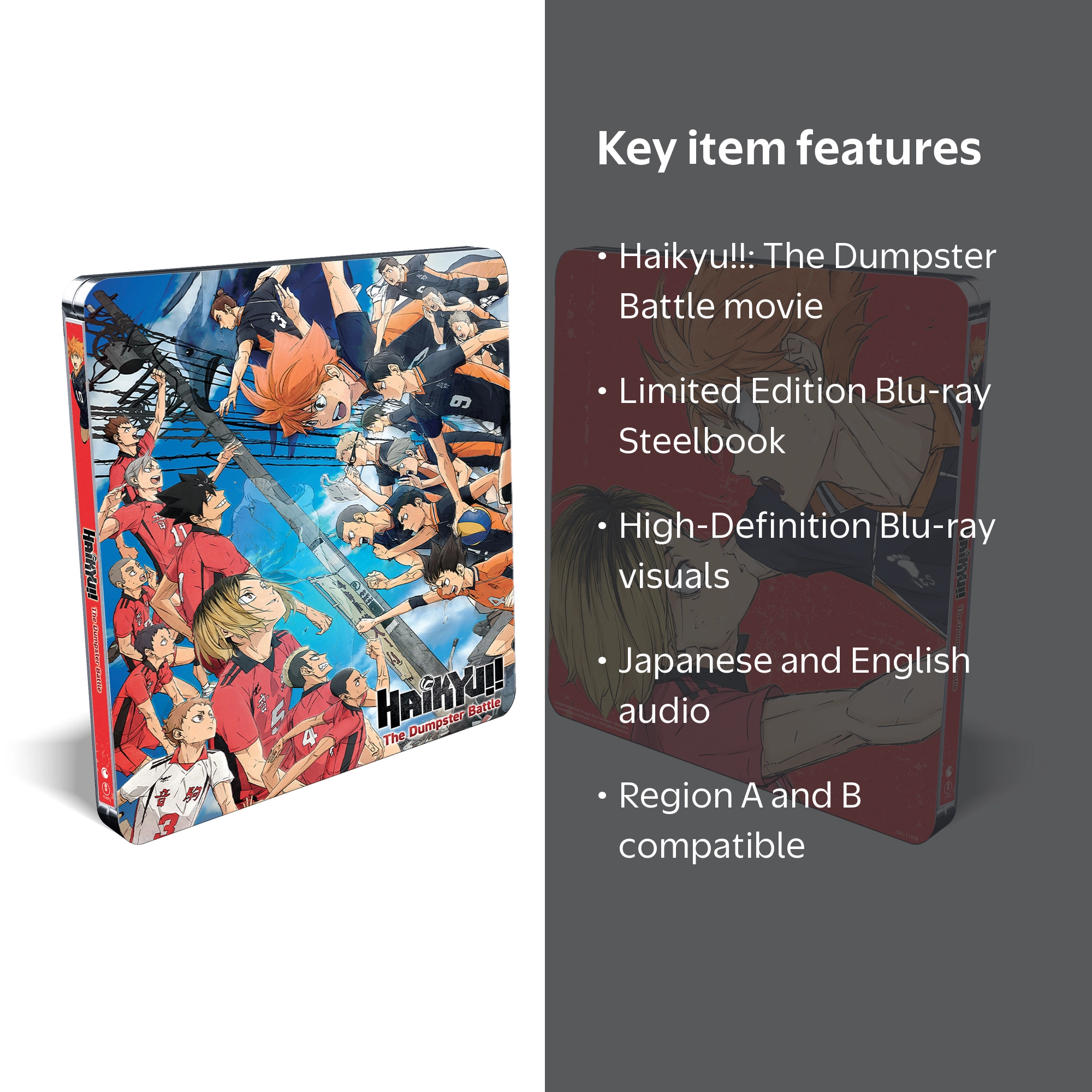 Haikyu!!: The Dumpster Battle Steelbook, Blu-ray, Limited Edition