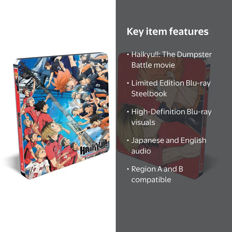 ハイキュー！！Blu-rayBOX Haikyu!!: The Dumpster Battle Steelbook, Blu-ray, Limited Edition