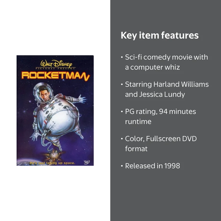 Mill Creek's Rocketman (DVD) - Sci-Fi Comedy Adventure to Mars, PG