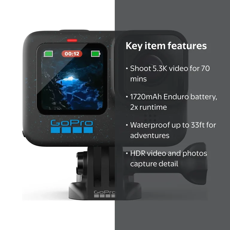 GoPro HERO12 Black Underwater Action Camera, Waterproof - Walmart.com