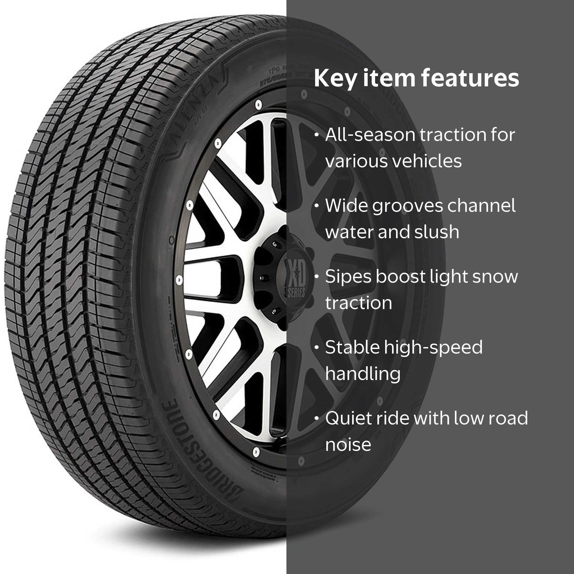 Bridgestone Alenza A/S 02 All Season 235/50R20 100V Passenger Tire