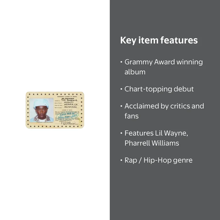 Tyler, the Creator - Call Me If You Get Lost - Rap Music CD