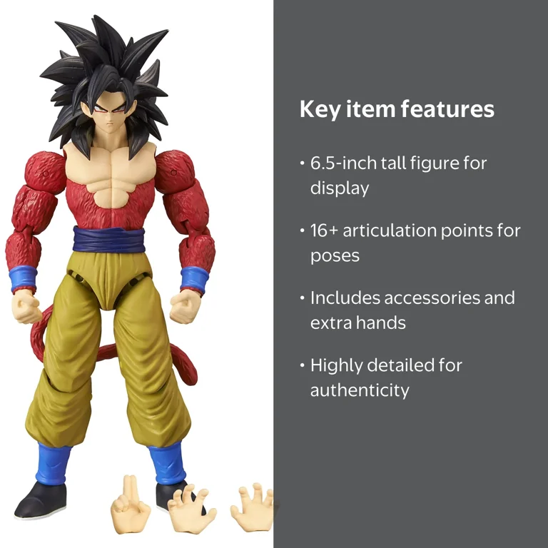 Dragon Ball Super, Action Figure, Super Saiyan 4 Goku 6.5
