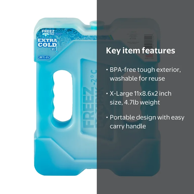 FREEZ PAK X-Large Extra Cold Reusable Ice Pack with Hard Shell