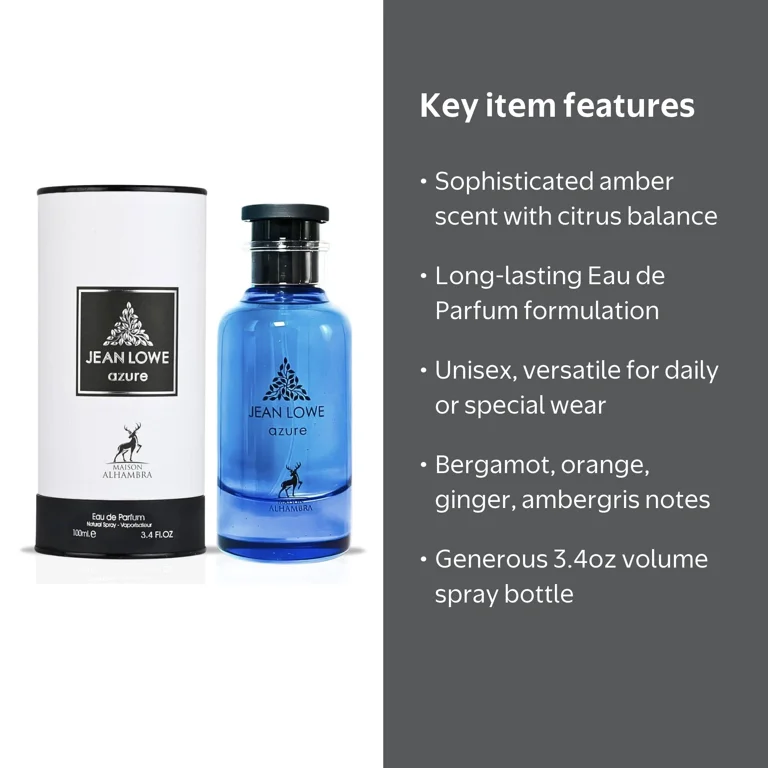 Maison Alhambra, Unisex Fragrance, Jean Lowe Azure 3.4 oz EDP