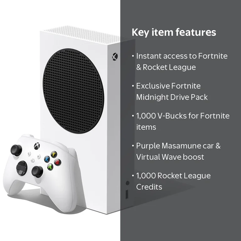 Microsoft Xbox Series S Console – Fortnite & Rocket League Bundle
