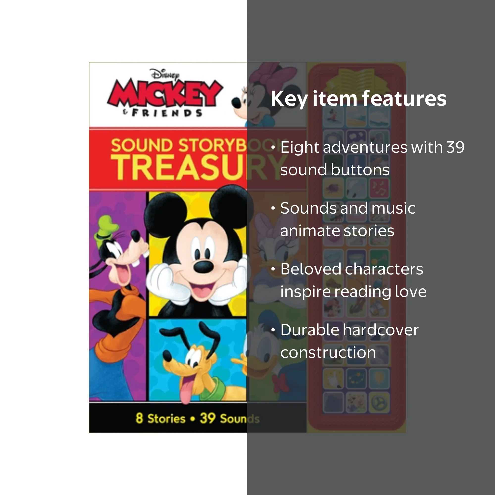 PHOENIX INTL, Sound Storybook Treasury, 8 Sound Buttons, Hardcover