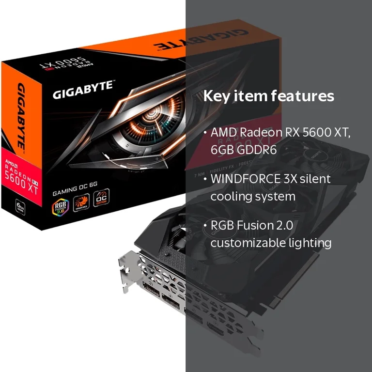Gigabyte Radeon RX 5600 XT Gaming OC 6G Graphics Card - Walmart.com