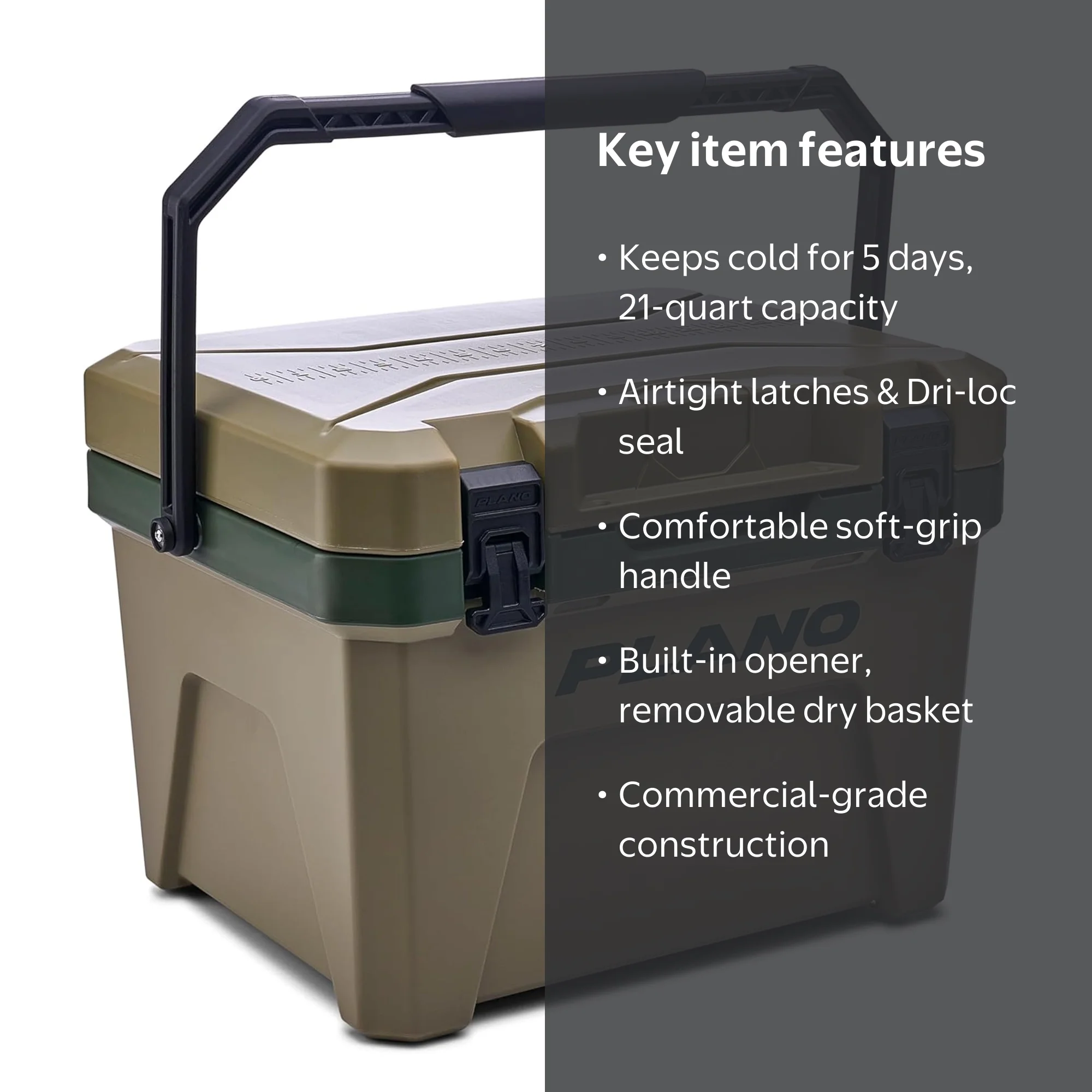 Plano Frost 21 Quart Heavy Duty Cooler w/ Built In Bottle Opener