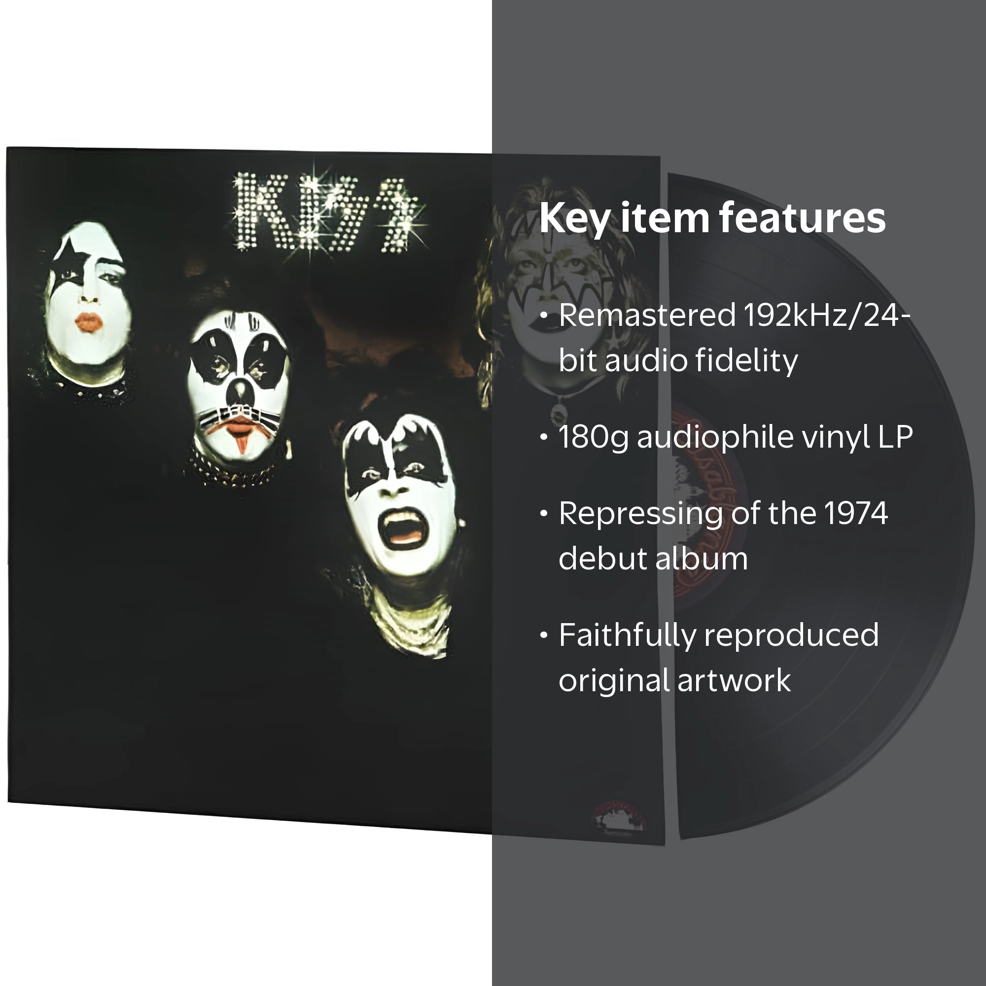Kiss - Music & Performance - Vinyl Album, 180g LP, Debut 1974