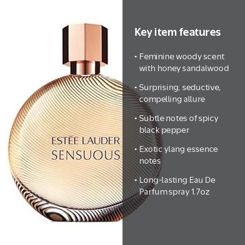 Estée Lauder Sensuous Eau De Parfum Spray, 1.7 oz, Honey and Wood