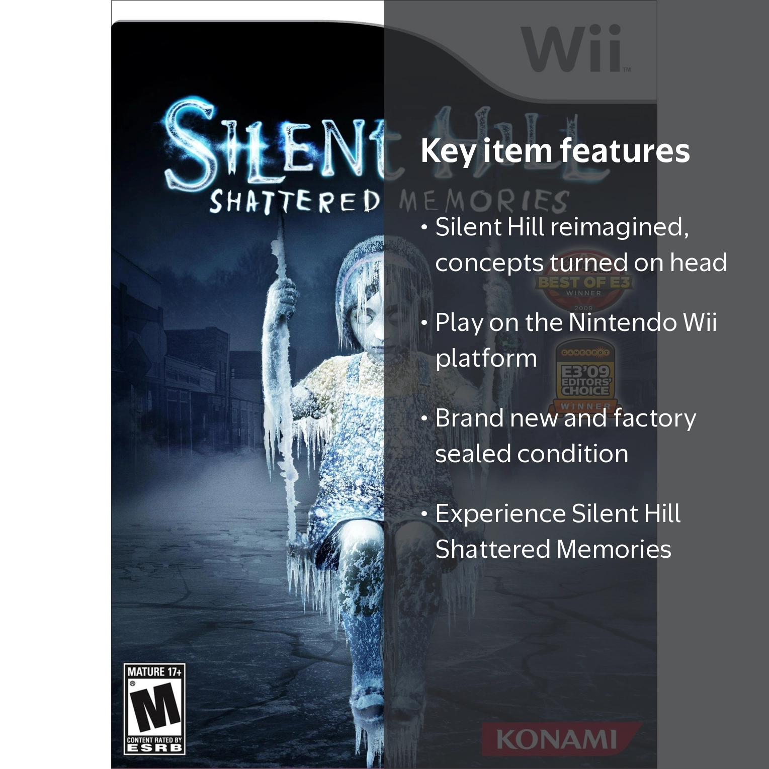 Silent Hill Shattered Memories, Nintendo Wii, Action & Adventure