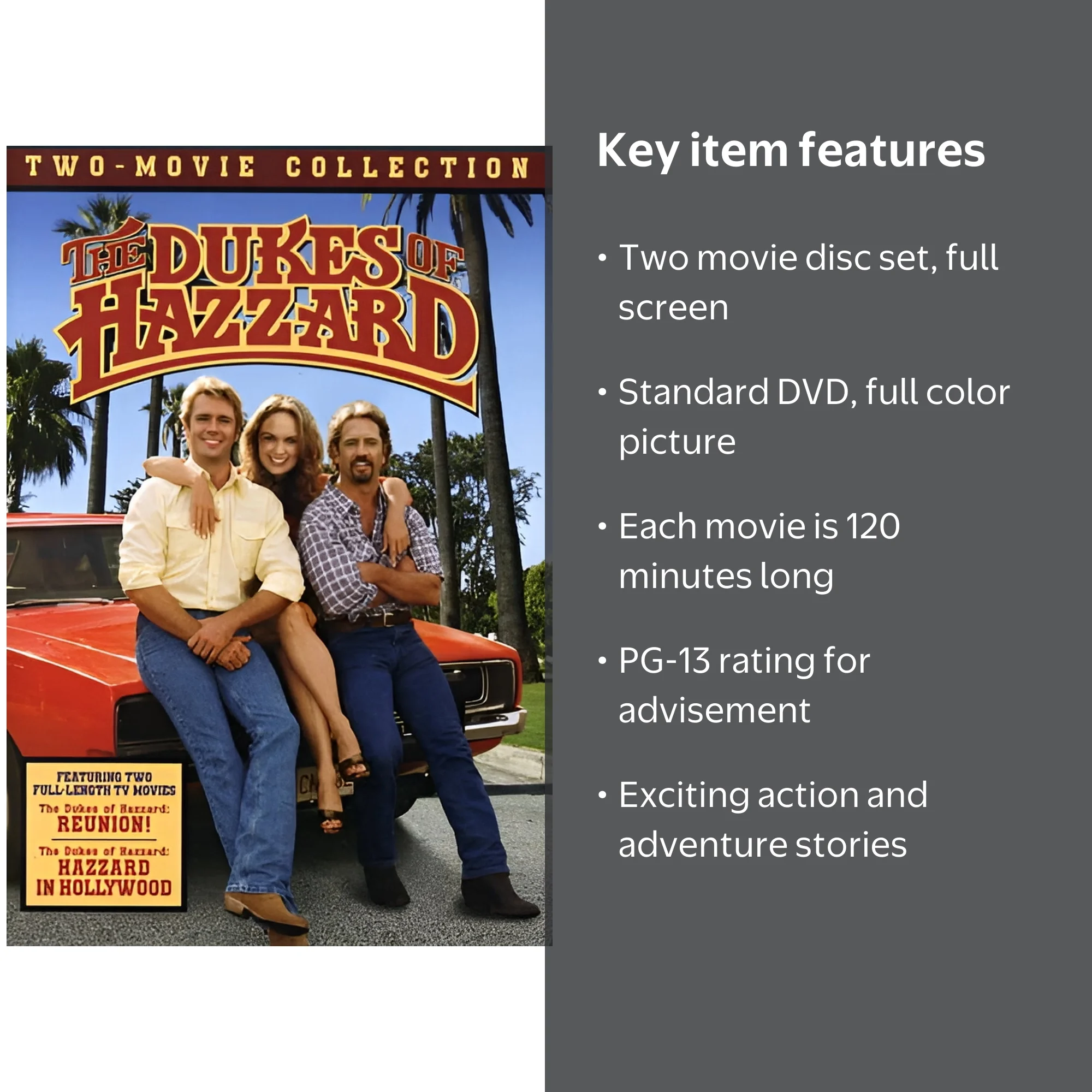 The Dukes of Hazzard Two Movie Collection (Reunion! / Hazzard in