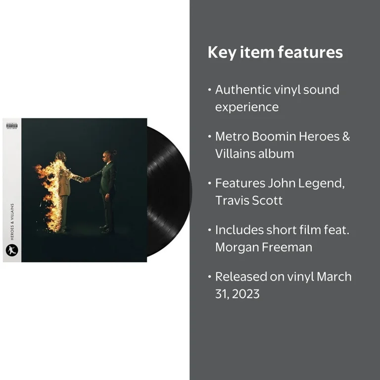 Uni Dist Corp Mca, Vinyl, Metro Boomin Heroes & Villains, 12 inch