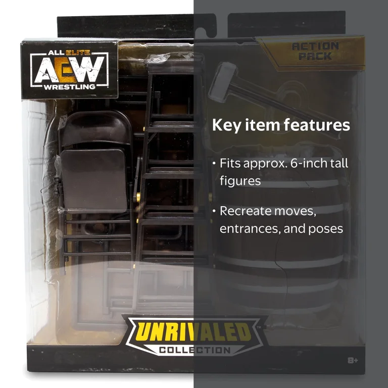 Jazwares AEW Wrestler Toy Accessory Pack (Version 2 with Breakable