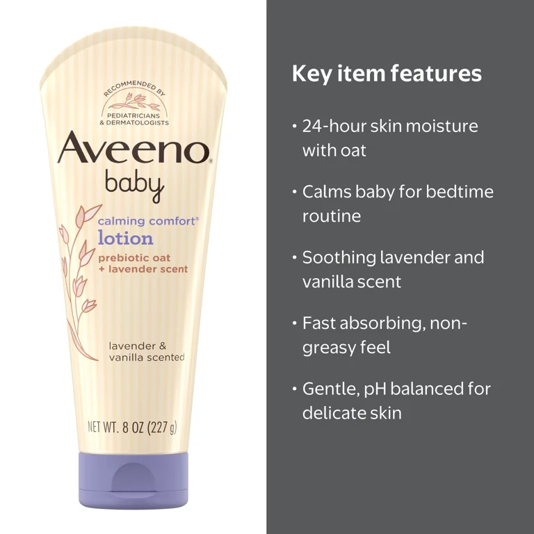 Aveeno Baby Calming Comfort Moisturizing Body Lotion, 8 fl oz