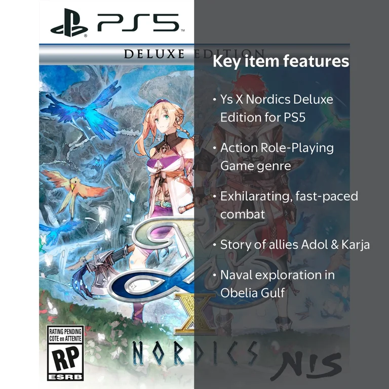 Ys X: Nordics - Deluxe Edition - PlayStation 5 Action RPG
