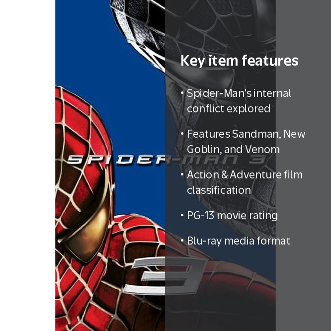 Spider-Man 3 (Blu-ray), Sony Pictures, Action & Adventure