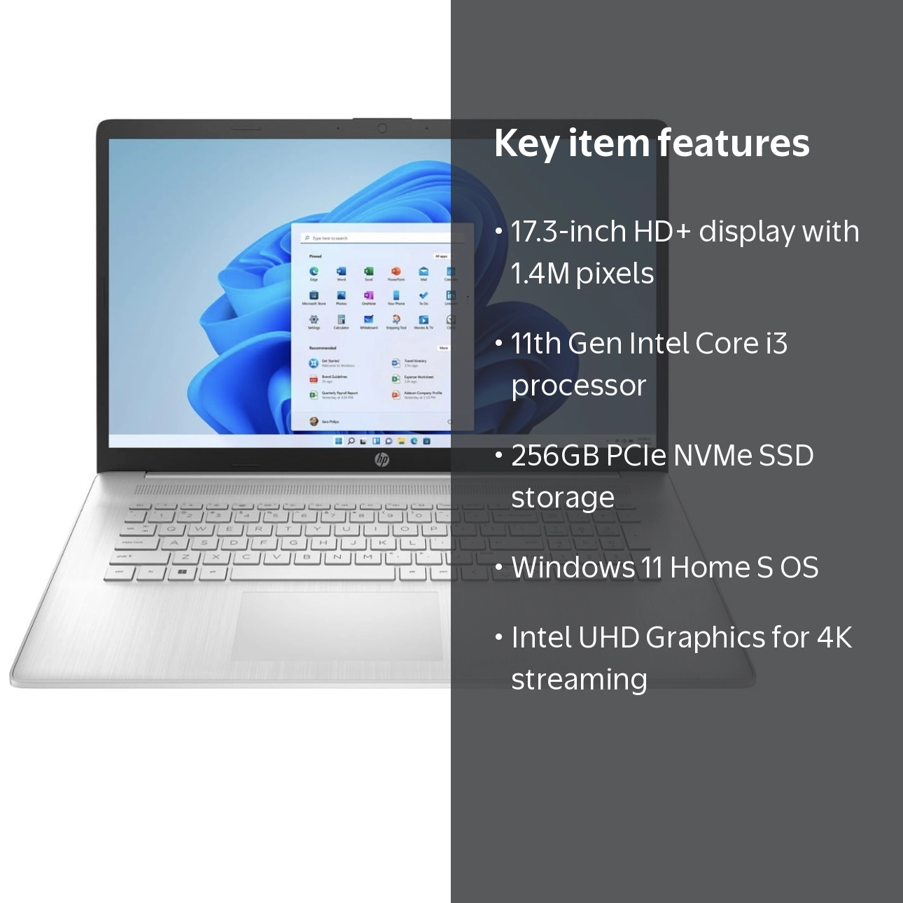 HP 17-cn0003dx Laptop - 17.3