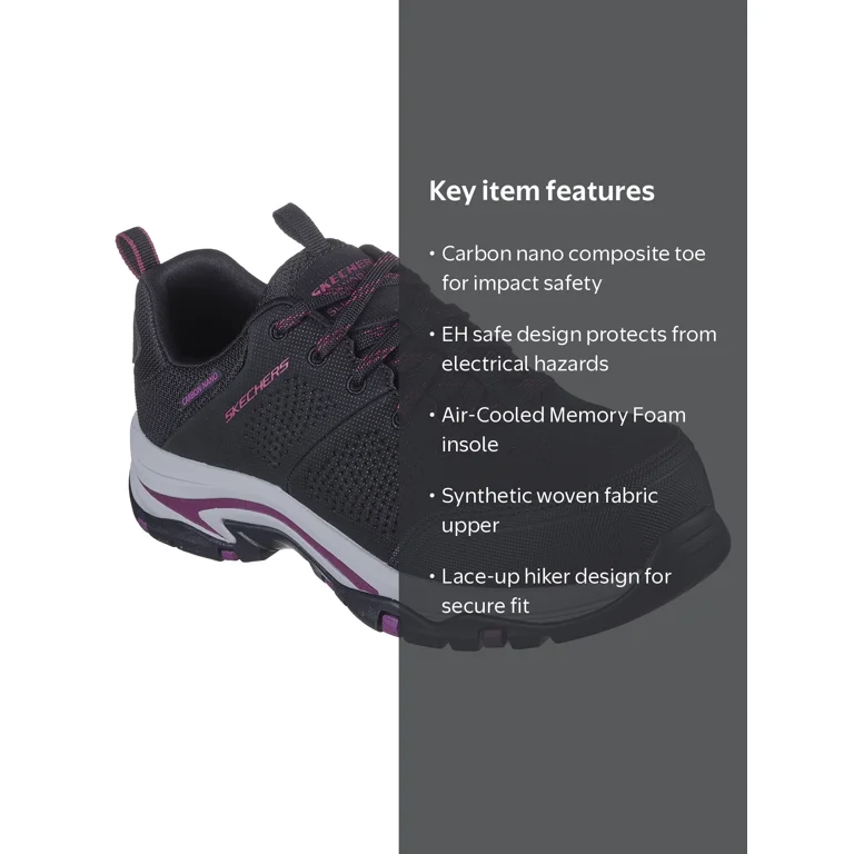 Free Shipping! Skechers Work Women's Trego Astallet Carbon Nano