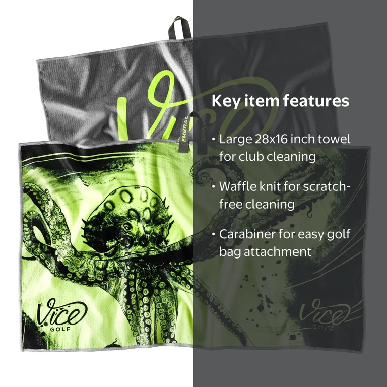 Vice Golf Shine Towel - Neon Lime - Walmart.com