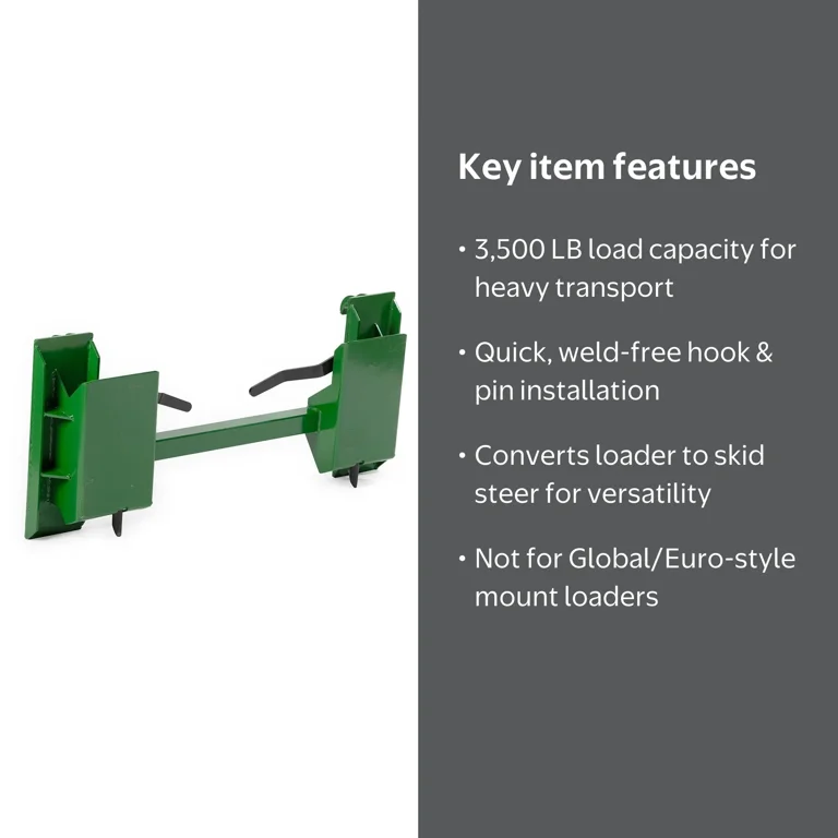 Titan Quick Tach Adapter for John Deere, 3500 LB Capacity, 12x22
