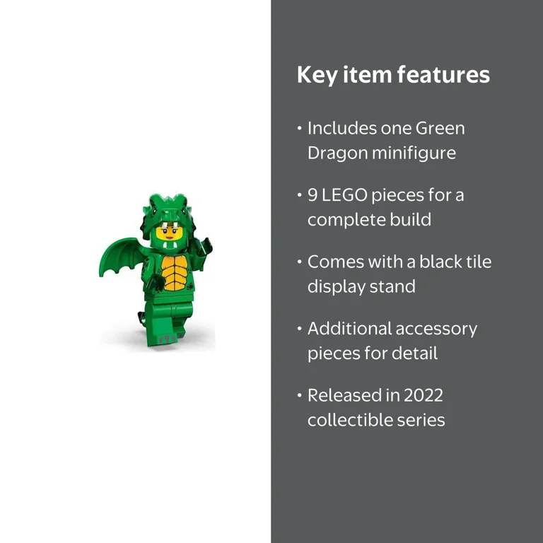 LEGO Series 23 Green Dragon Costume Minifigures (71034) - 9 Pieces