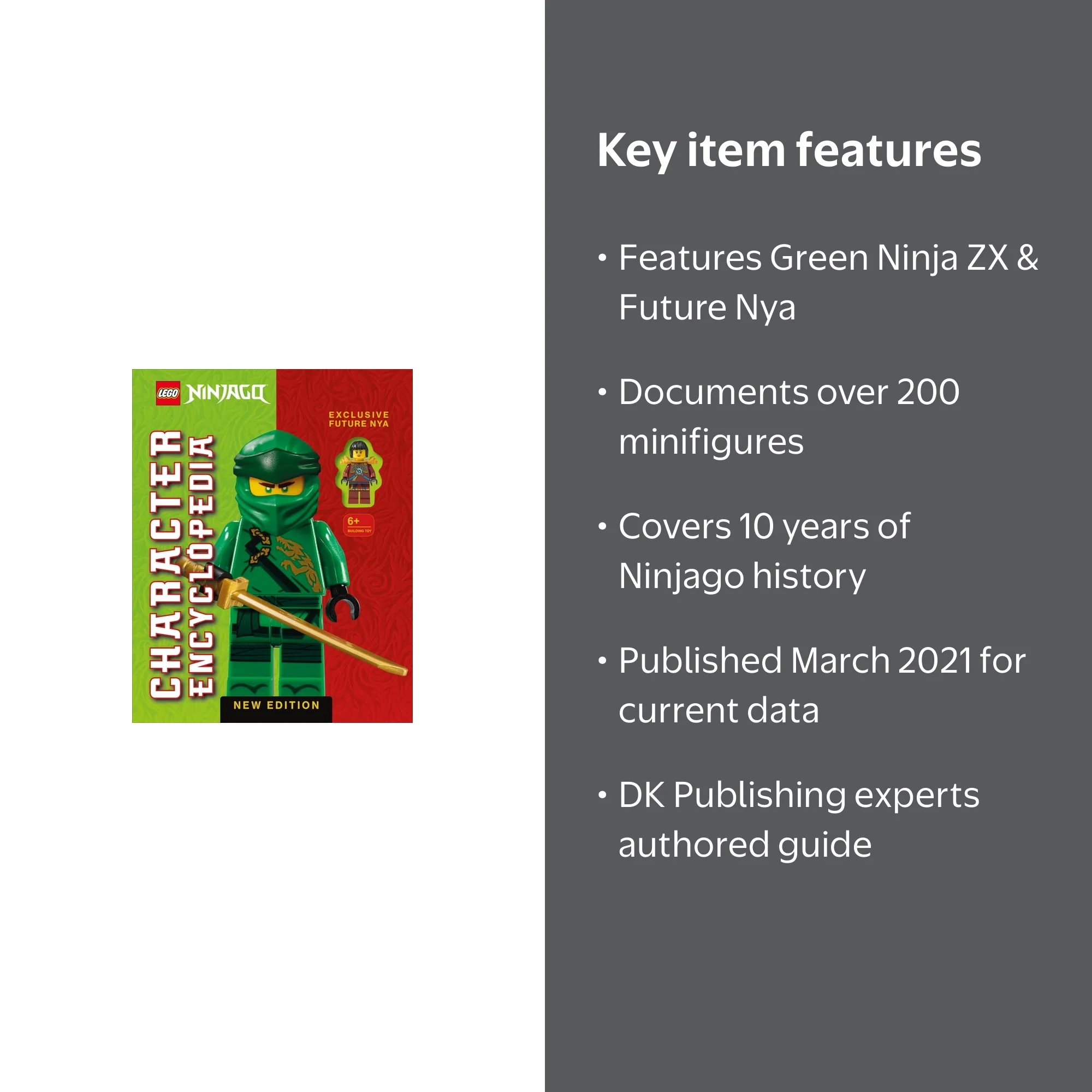 LEGO NINJAGO Character Encyclopedia with Green Ninja ZX, Paperback