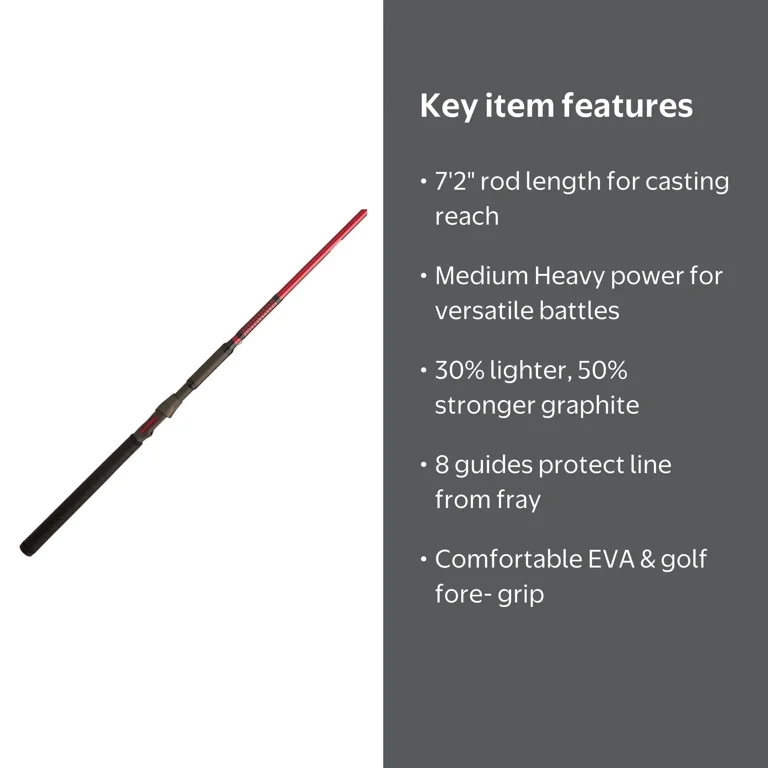 lew's ugly stik grip rod 6'6 Carbon Casting Rod, One-Piece, 8-17lb Line Rating, Medium Power, Fast Action, 1/4-5/8 oz. Lure Rating,Red/Black : Sports & Outdoors The Ugly Stik Elite series just got better Ugly Stik Carbon Spinning Combo