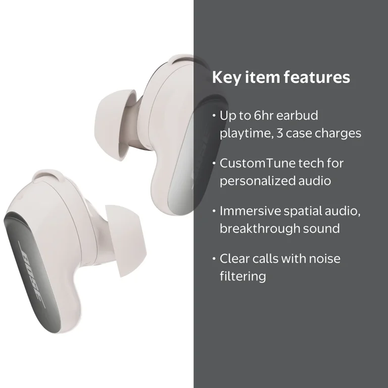 Bose QuietComfort Ultra Earbuds II, Wireless Noise Cancelling