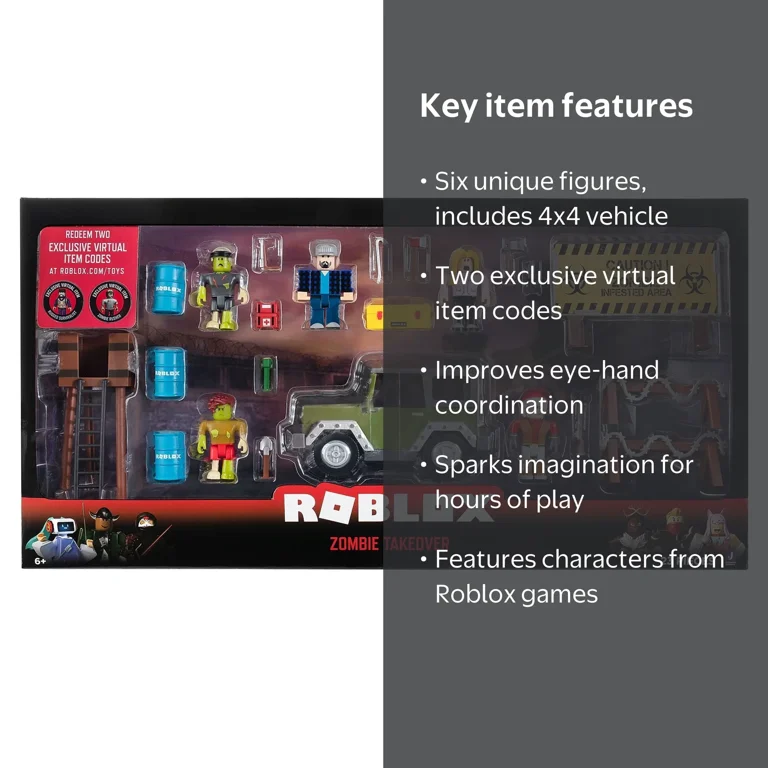 Roblox Zombie Set Toys Merchandise - Action Collection, Takeover