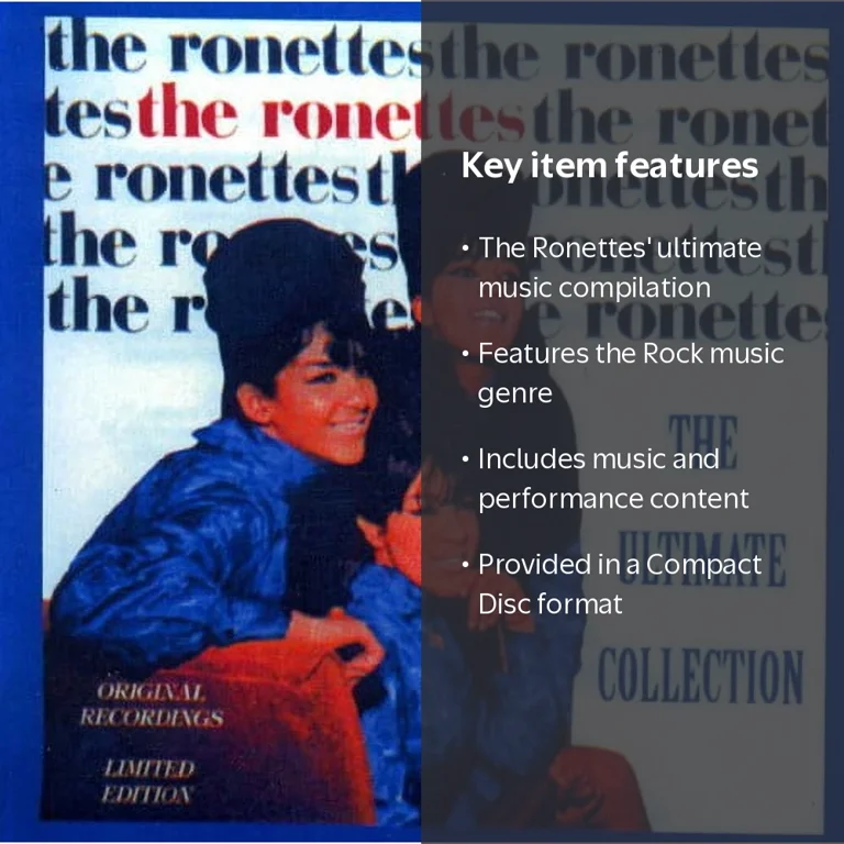 US盤 EP 4枚 RONETTES DRIFTERS 7inc The Ronettes - Ultimate Collection - Music & Performance - CD