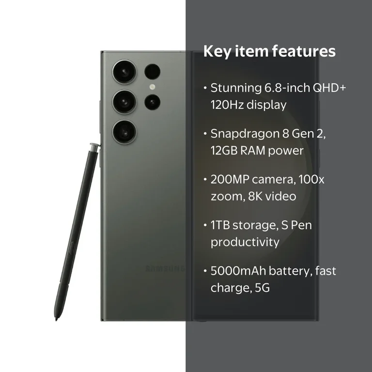 New Samsung Galaxy S23 Ultra Unlocked 1TB Green - Walmart.com