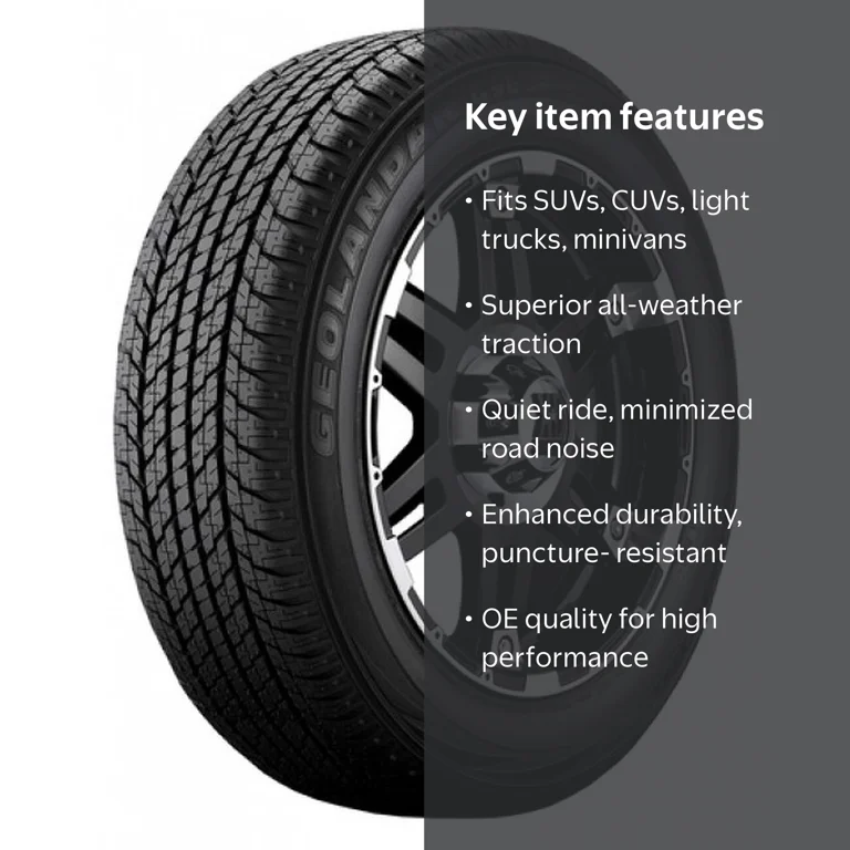 Yokohama, SUV Crossover Tire, All Season, 245/60R20, Black