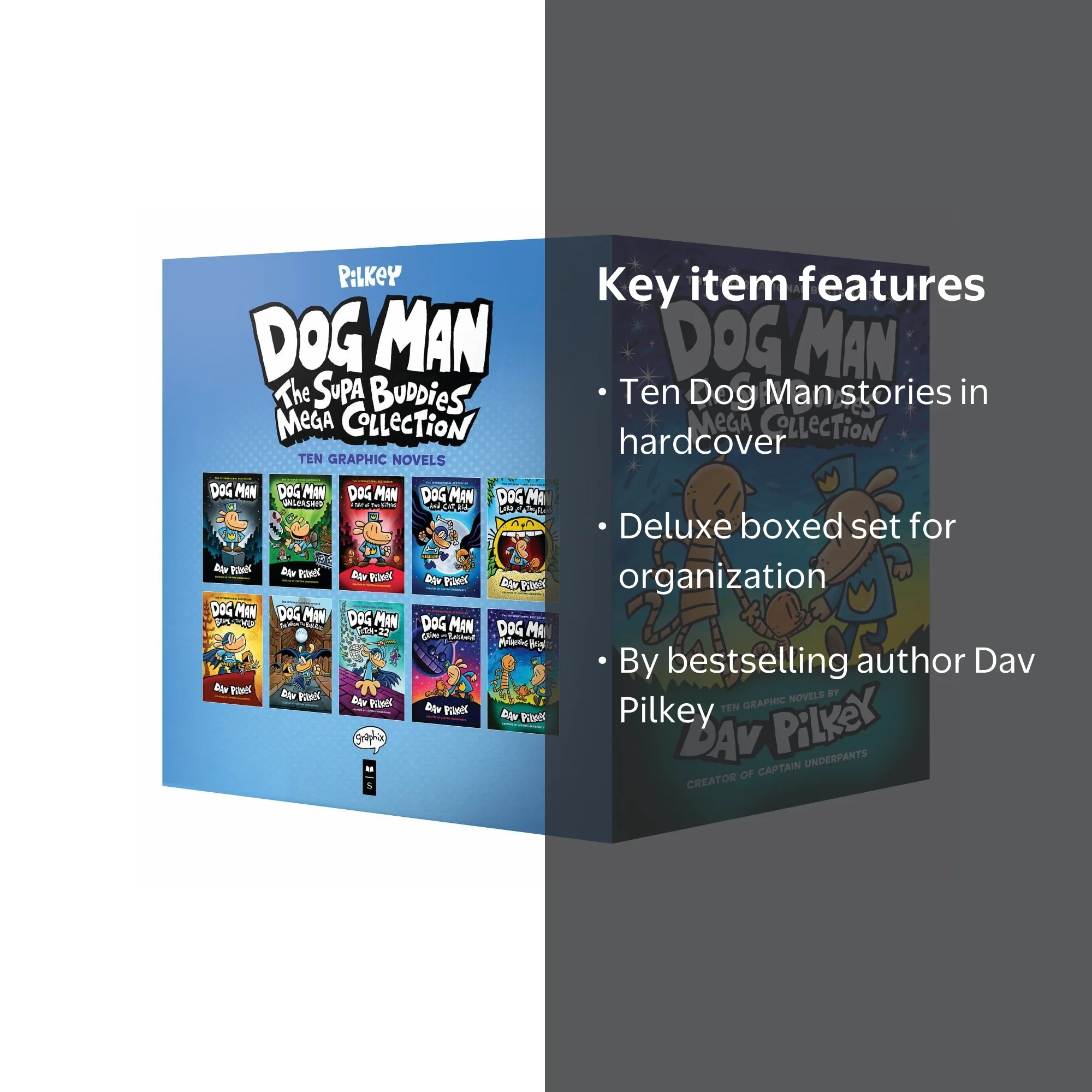 Dog Man: the Supa Buddies Mega Collection 10 Book Set Hardcover