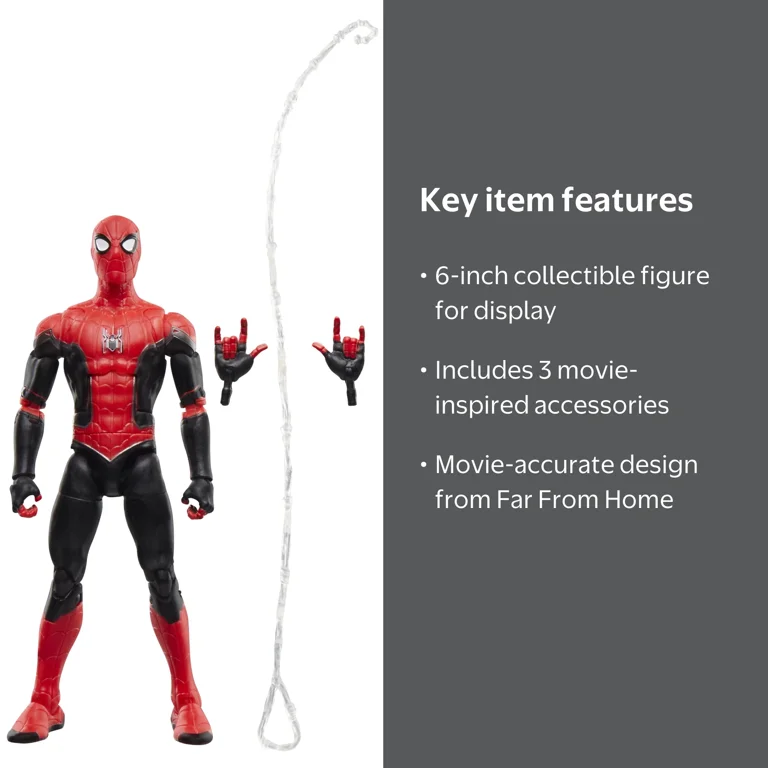 Spider-Man, Action Figure, Upgraded Suit, 6-inch Marvel Legends