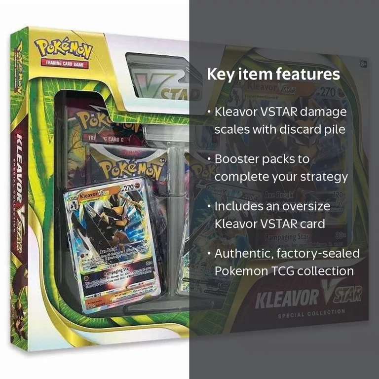 Pokemon, Trading Card, Kleavor VSTAR Collection Box, Sealed