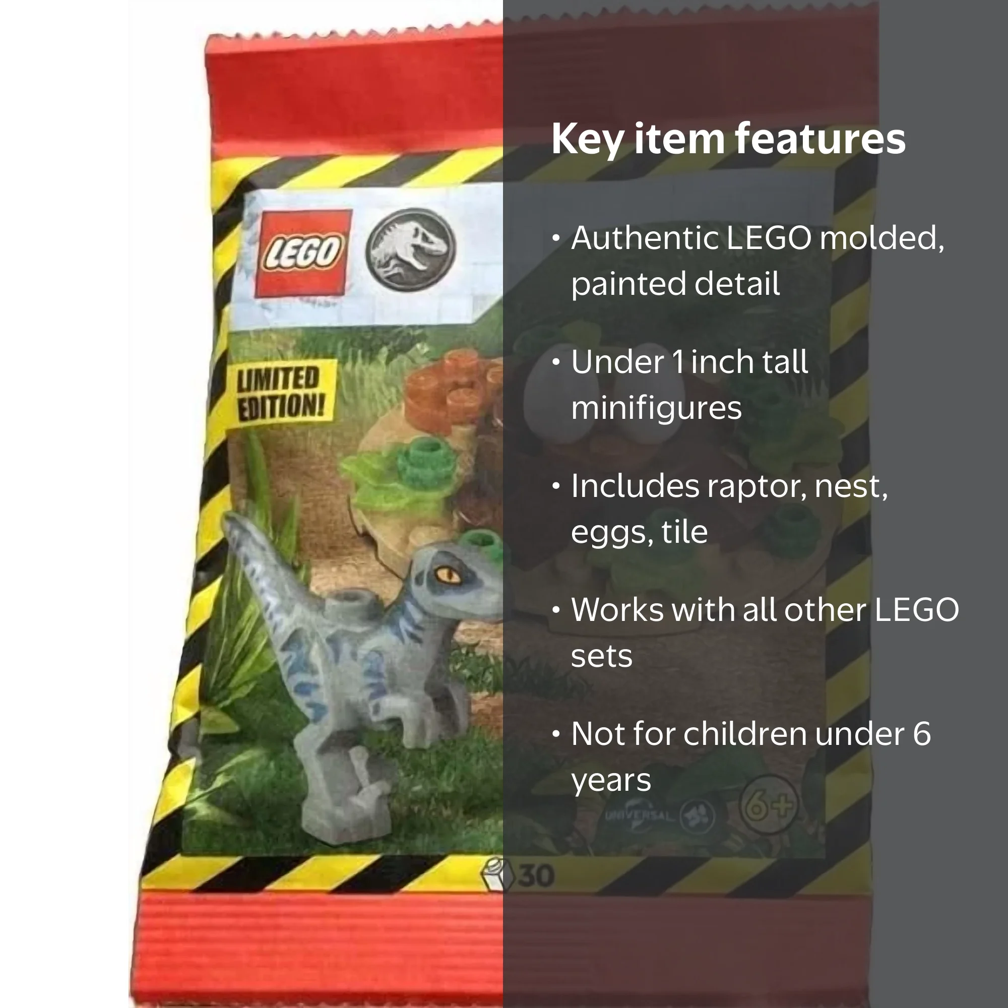 LEGO Jurassic World: Baby Green Raptor with Nest - Walmart.com