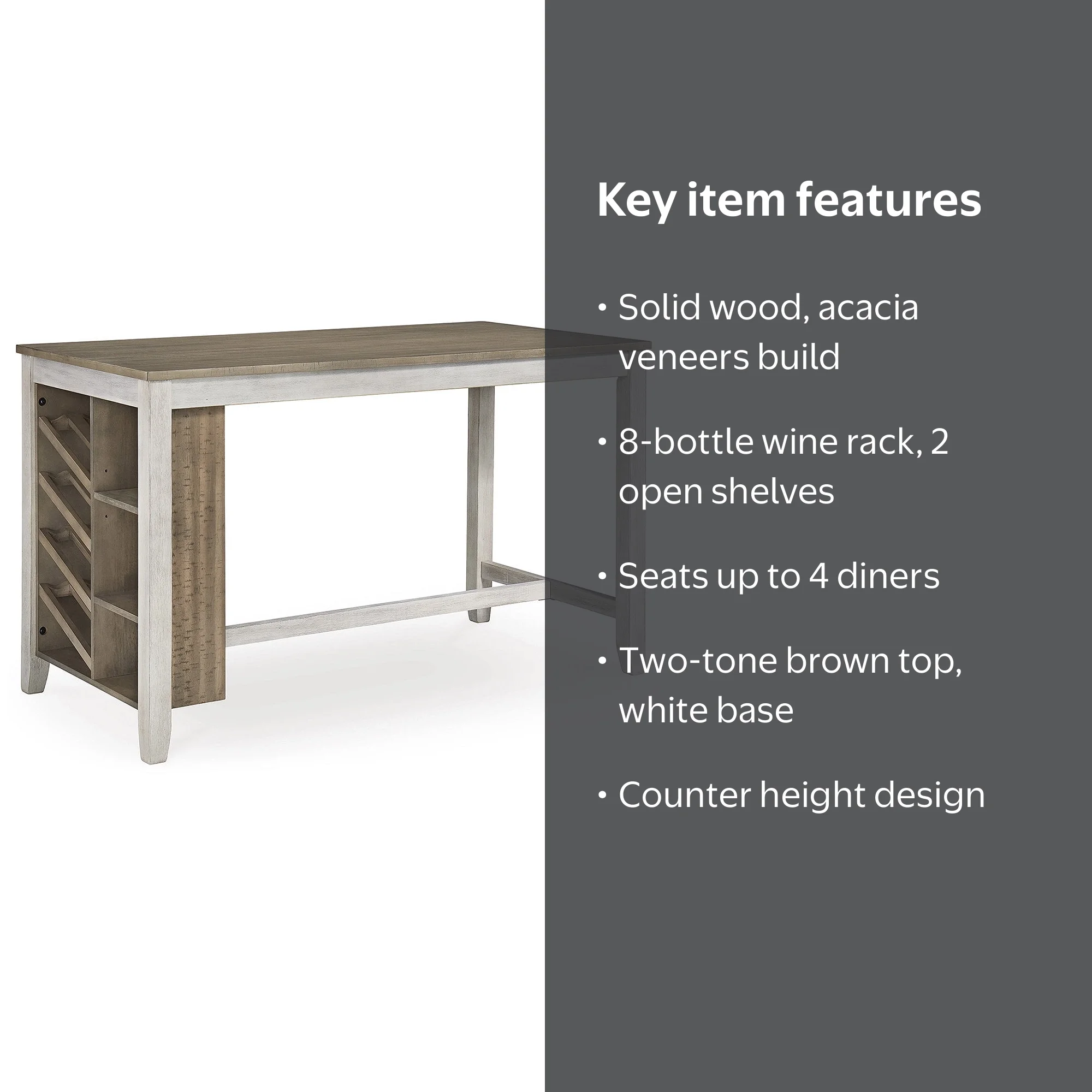 Signature Design by Ashley Skempton Counter Height Dining Table