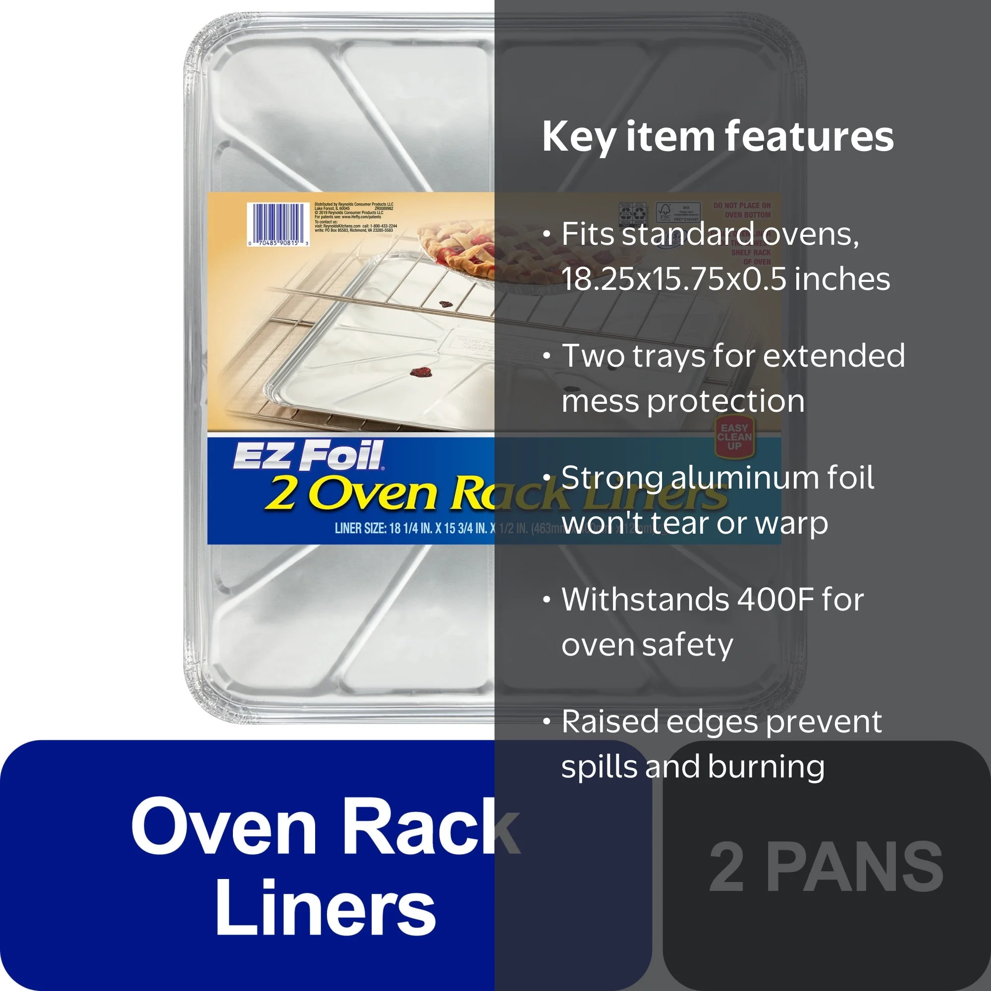 EZ Foil, Oven Liner, 18.25