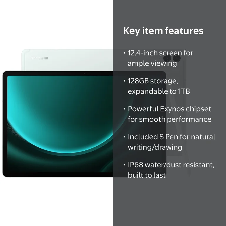 Samsung New Large Galaxy Tab S9 FE+ 12.4