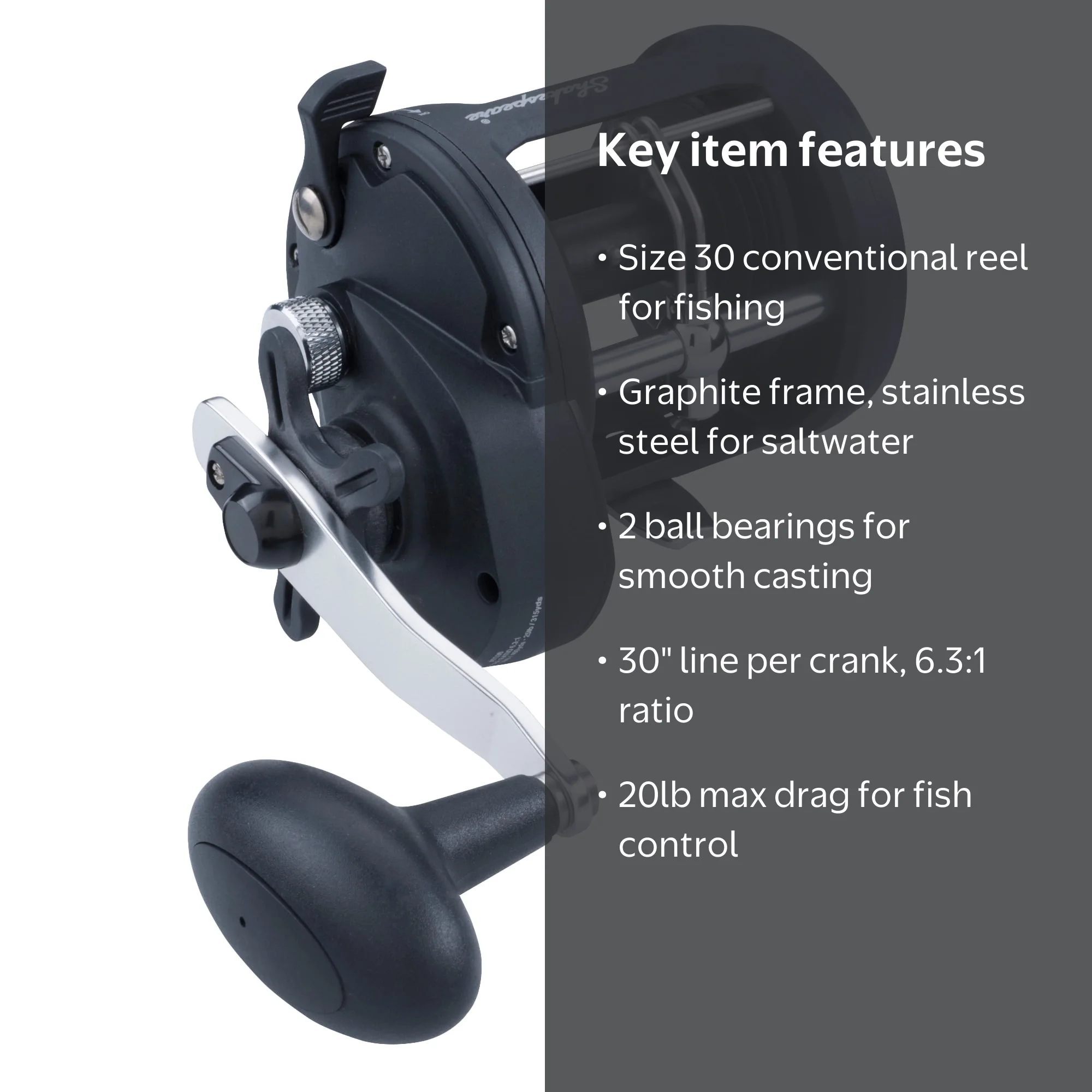 Shakespeare ATS™ Trolling Reel Reel, 30 Size Fishing Reel
