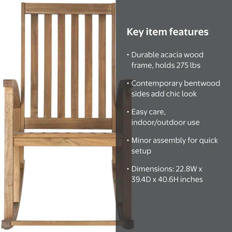Safavieh Clayton Indoor/Outdoor Traditional Rocking Chair