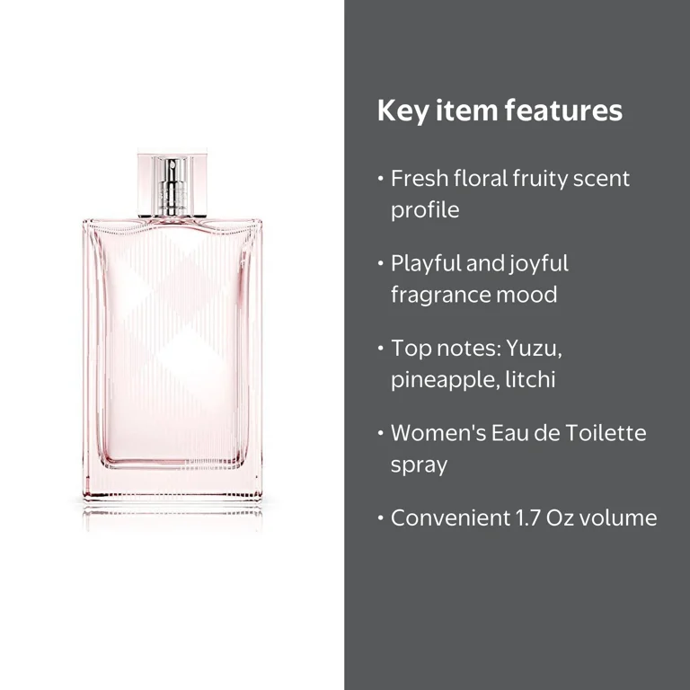 Burberry, Eau de Toilette Spray, Sheer Floral Fruity Scent