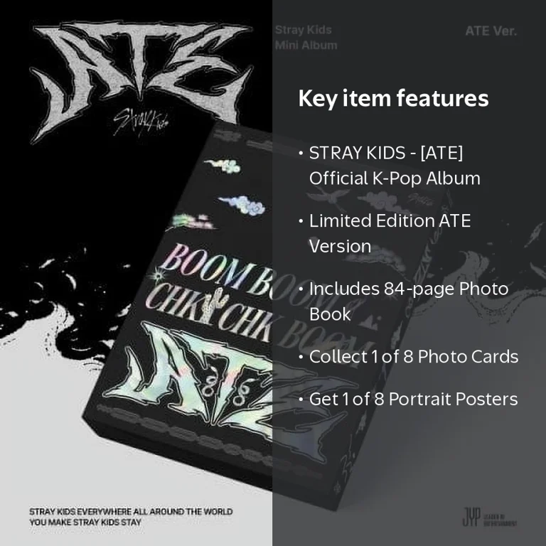 Stray Kids, ATE Mini Album Limited ATE Version, Black, 400 gram